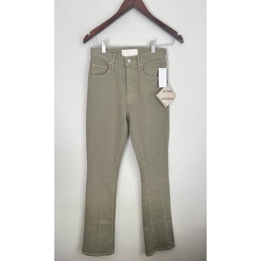 Mother Superior Jeans Mermaid Green The Insider Hover Devil May Care High Rise